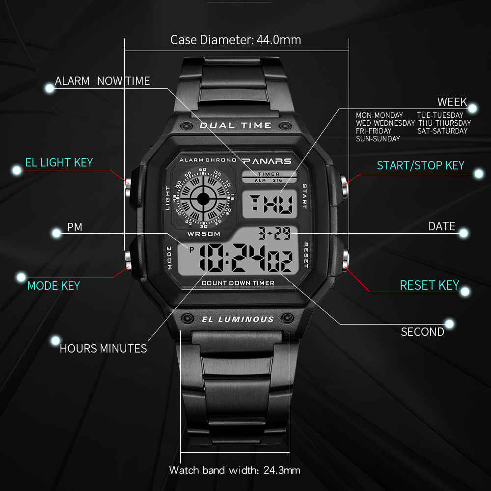 Luxury Fashion Sport Watch Men Clock Waterproof Watches
