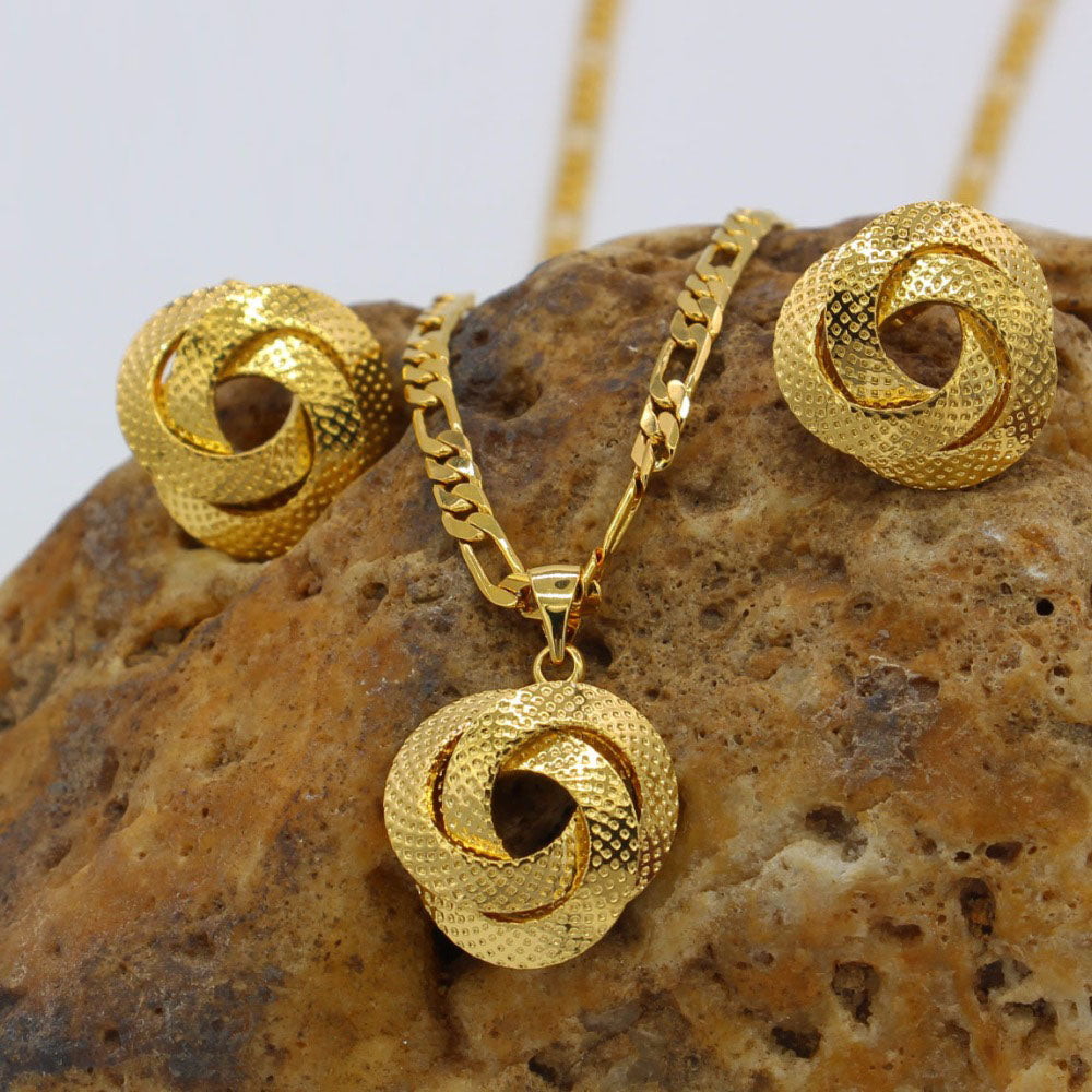 Dubai Necklace/Earrings/Pendant Jewelry Set