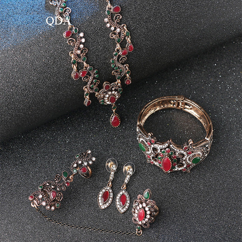 4Pcs/lot Boho Turkish Jewelry Sets