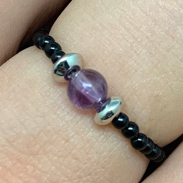 Anillo para mujer con piedras de cristal de circón entrelazadas de metal mixto