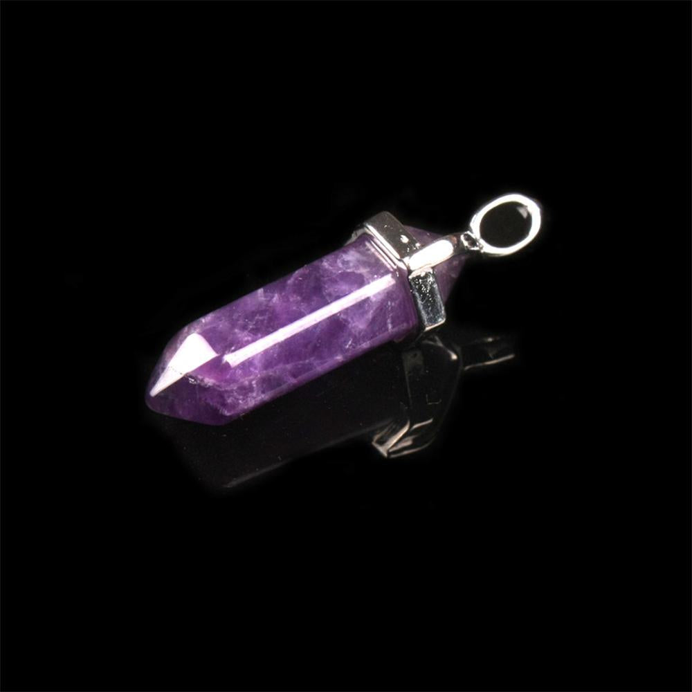 Mixed Pillar Bullet Charms Chakra Pendulum