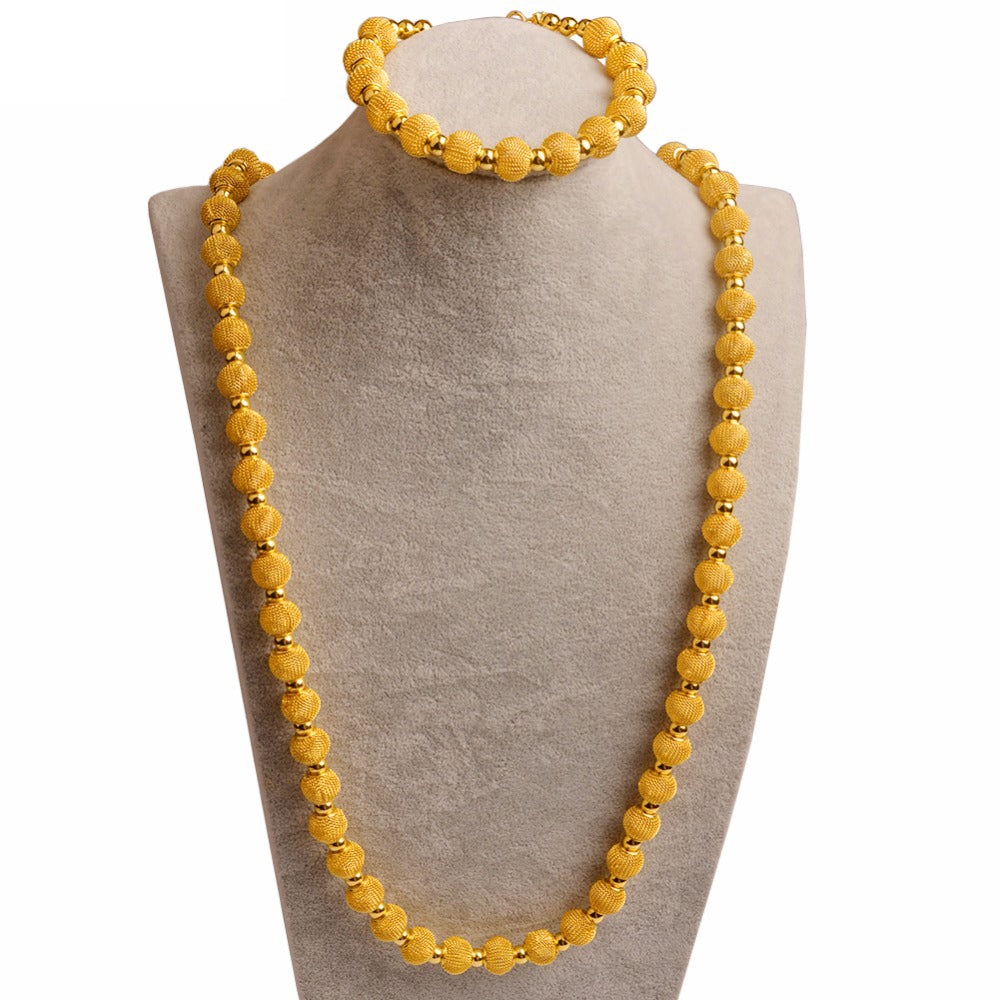 82cm Beads Necklace and 24cm Bracelets Party sets