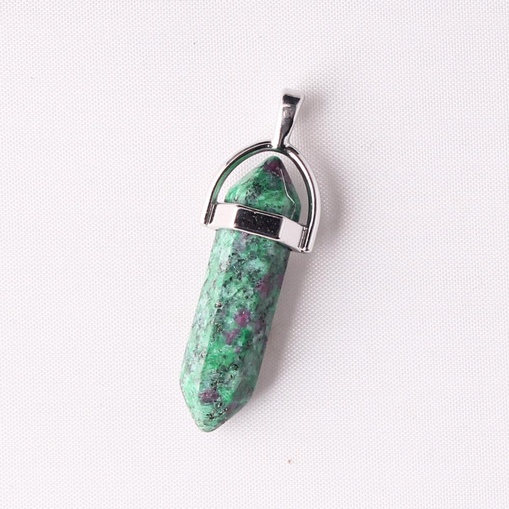 Mixed Pillar Bullet Charms Chakra Pendulum