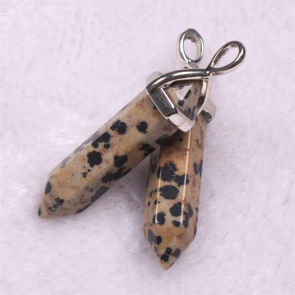 Mixed Pillar Bullet Charms Chakra Pendulum