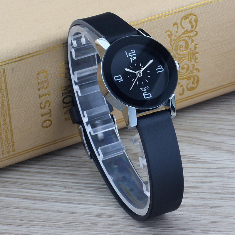 Leather Strap Geometry Sports Watch Lover Wristwatches
