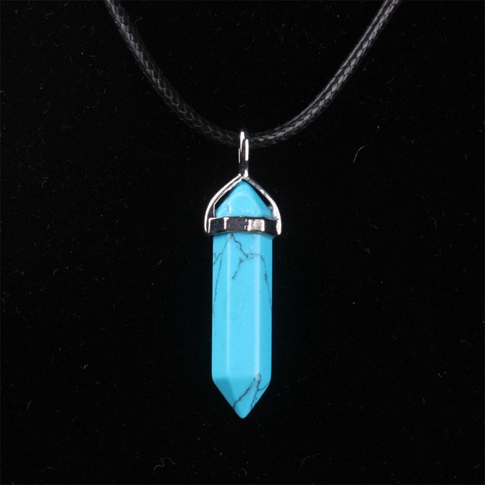 Mixed Pillar Bullet Charms Chakra Pendulum