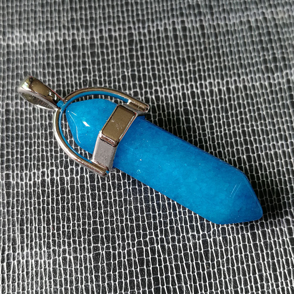 Mixed Pillar Bullet Charms Chakra Pendulum