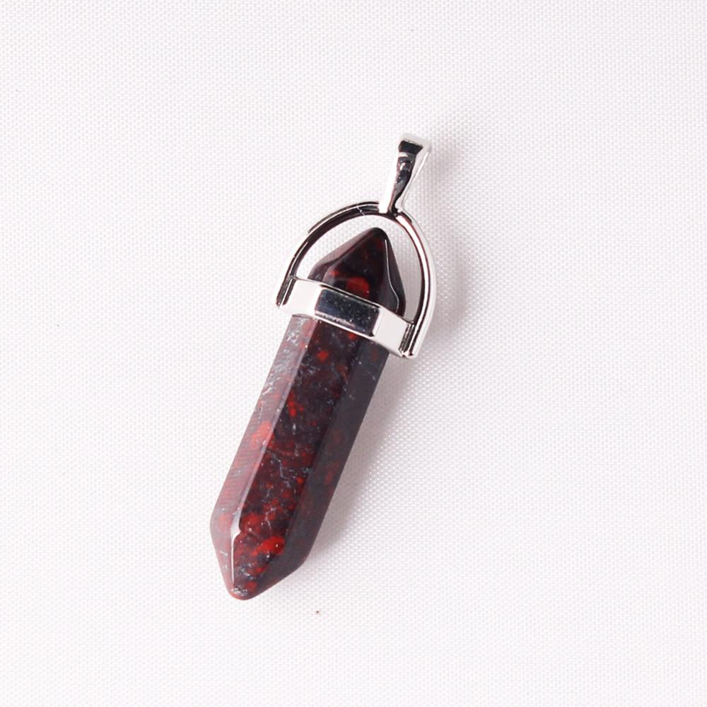 Mixed Pillar Bullet Charms Chakra Pendulum