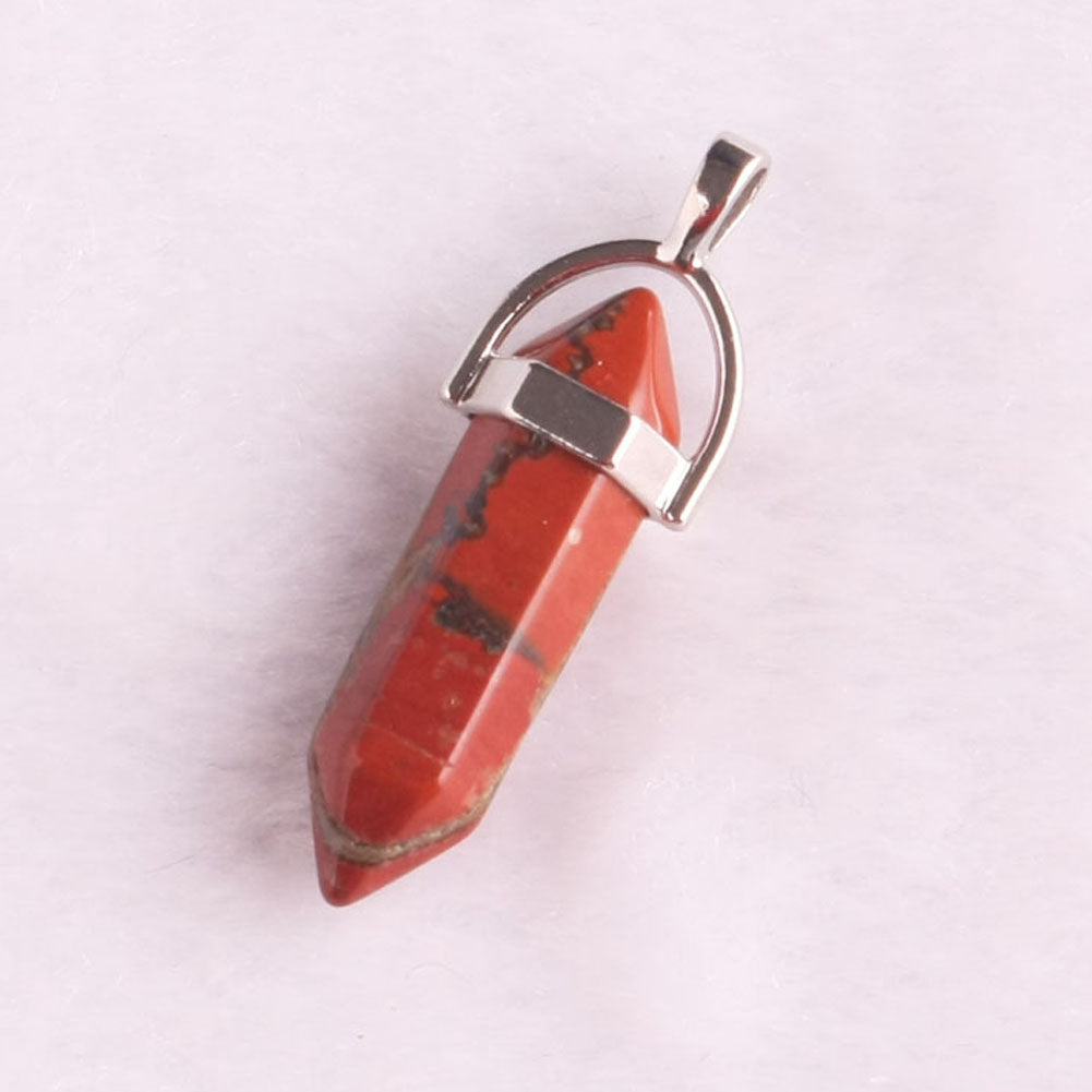 Mixed Pillar Bullet Charms Chakra Pendulum