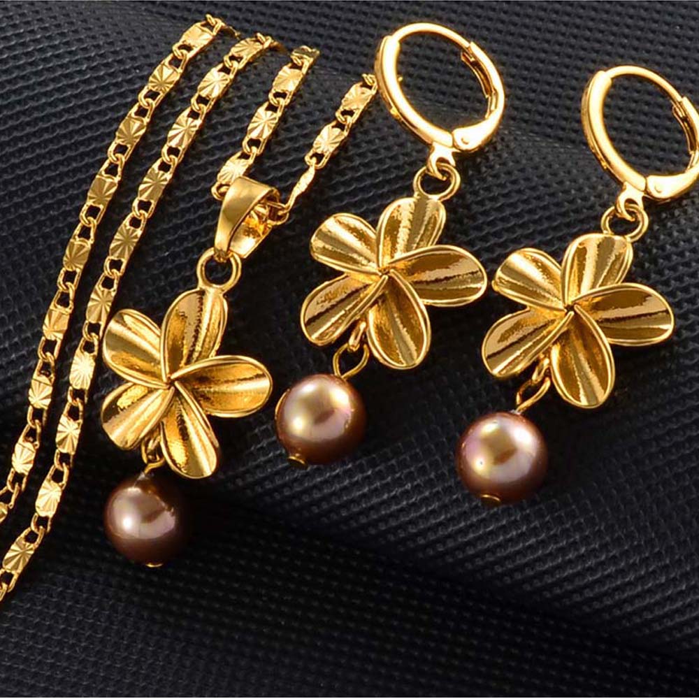 Hawaiian Flower Jewelry sets