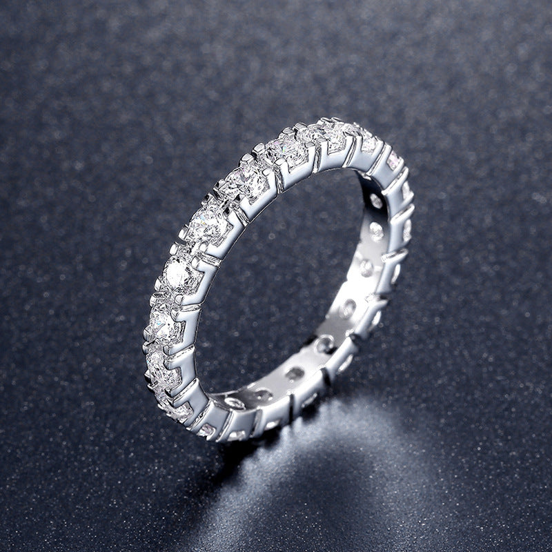 Gothic Skull Hand Holding Peach Heart Zircon Ring