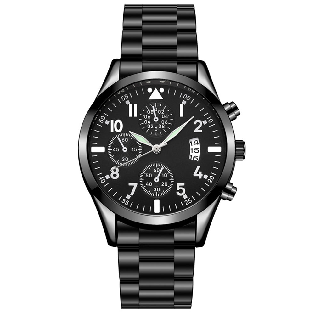 Sport Large Dial  Faux Leather Band Quartz Wrist Watch Couple Gift