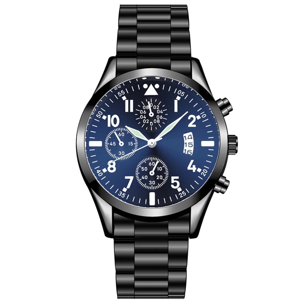 Sport Large Dial  Faux Leather Band Quartz Wrist Watch Couple Gift