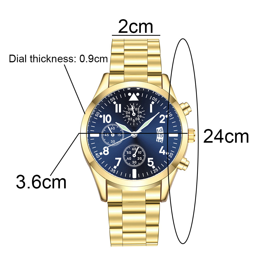 Sport Large Dial  Faux Leather Band Quartz Wrist Watch Couple Gift