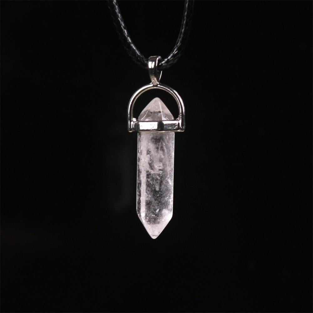 Mixed Pillar Bullet Charms Chakra Pendulum