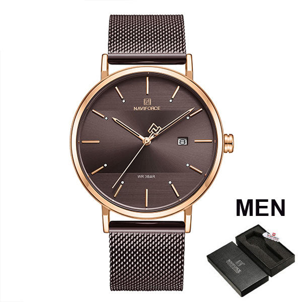 Couple  Luxury Quartz  Female Waterproof Lovers Gift Watch