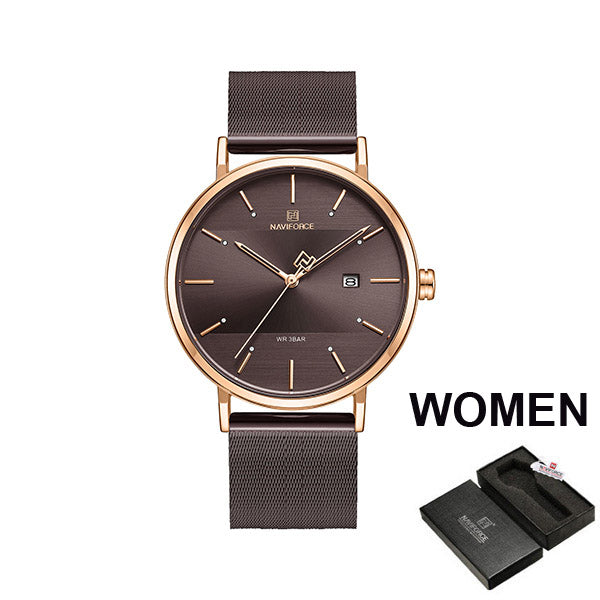 Couple  Luxury Quartz  Female Waterproof Lovers Gift Watch