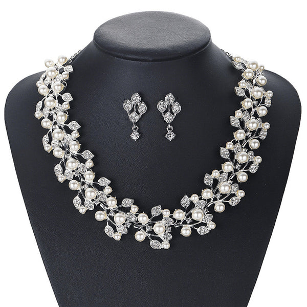 CC Jewelry Necklace Stud Earrings Pendant Wedding  For Women