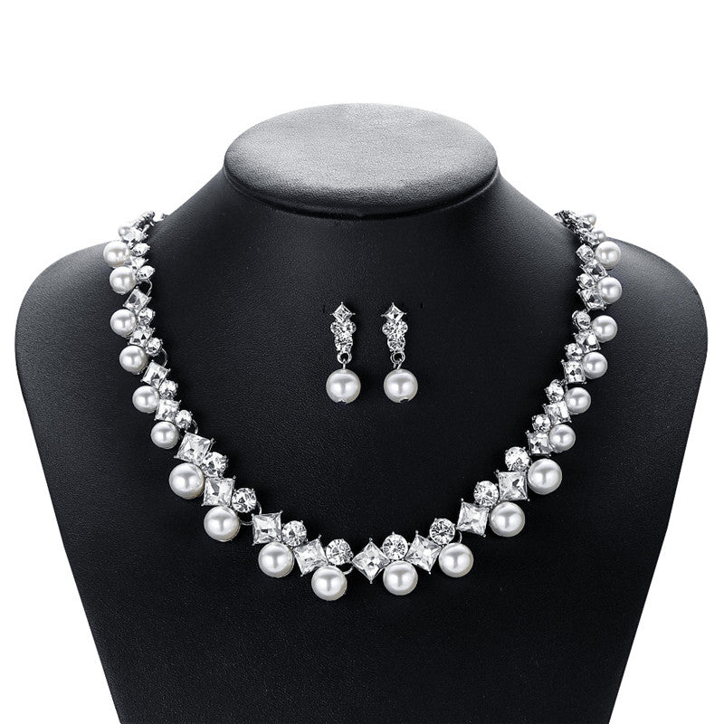CC Jewelry Necklace Stud Earrings Pendant Wedding  For Women