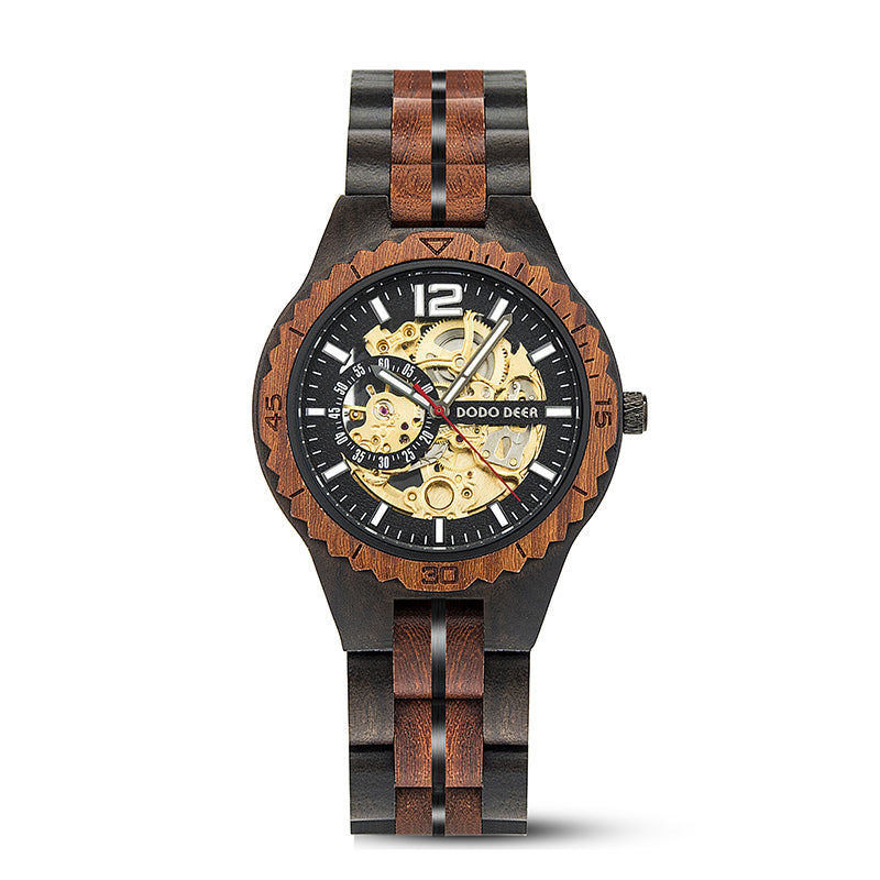 Couple Wooden  Watch Male Ladies Waterproof in Gift Box