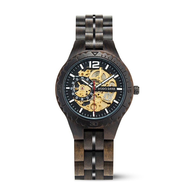 Couple Wooden  Watch Male Ladies Waterproof in Gift Box