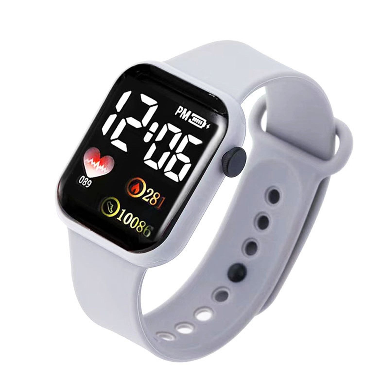 Fashion Rectangle Dial Stainless Steel Net Strap Quartz Wrist Watch