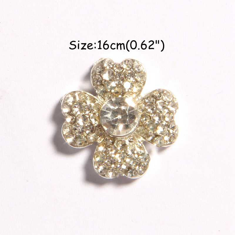 200PCS 1.6CM Fashion Bling Chic Rhinestone Buttons For Cloth Decoration