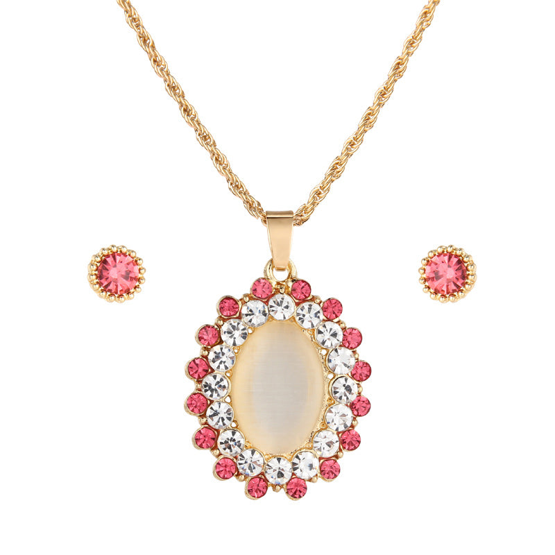 New Design Round OPal Jewelry Sets