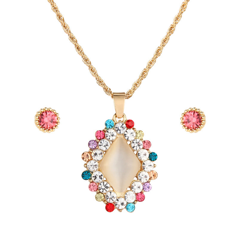 New Design Round OPal Jewelry Sets