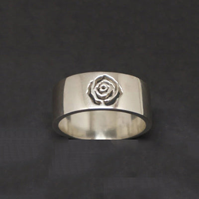 Om Pyramid King and Queen Crown Matching Rings
