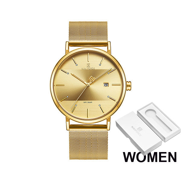 Luxury  Lover's Watches for Men and Women Simple Casual Quartz Wristwatch
