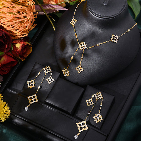 Long Tassel Statement Necklace For Women Wedding Party  Bridal Jewelry Gift