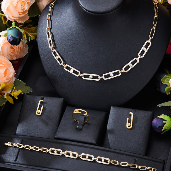 3pcs Set Geometry Charm Jewelry Sets for Women