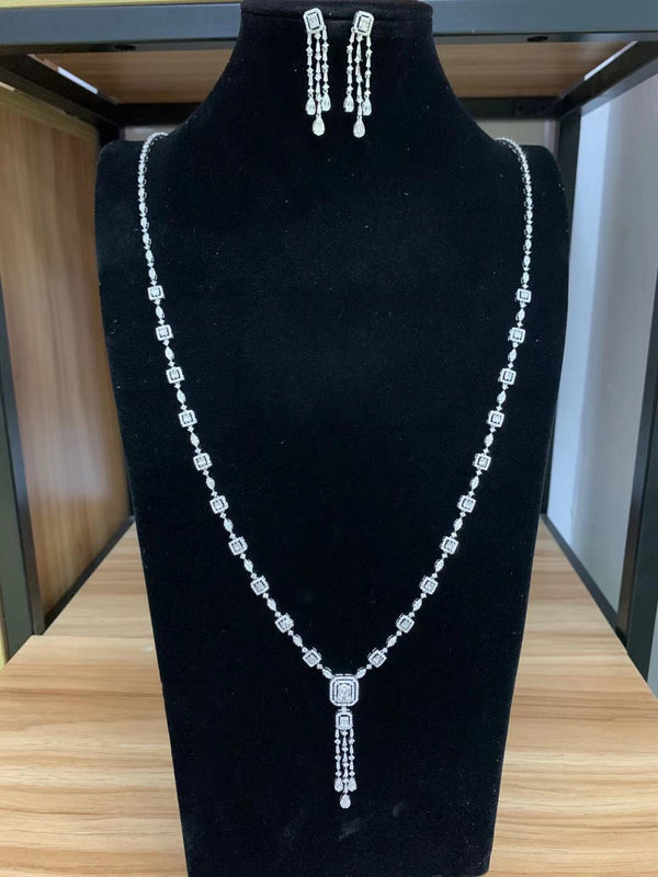 Big Fashion Luxury 2PCS Long Sweater Necklace Set For Women