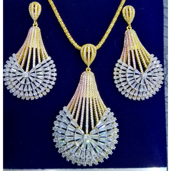 Big Fashion Luxury Dandelion Statement Wedding Party Full Zircon Dubai Bridal jewelry Set