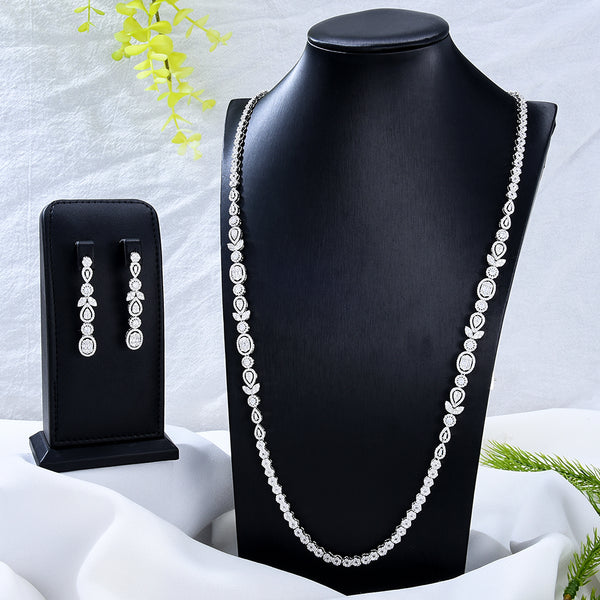 Big Fashion Luxury Waterdrop Statement Jewelry Set For Women
