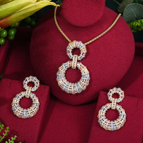 Famous Brand Butterfly Necklace Earring Set Jewelry Set For Women Wedding