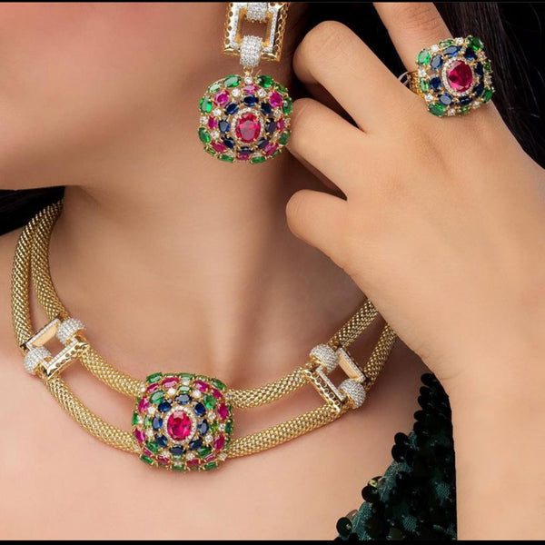 Famous Luxury Brand 4PCS Nigerian Jewelry Set For Women