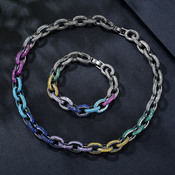 Hiphop Punk Miami Chain UAE Jewelry Sets For Women