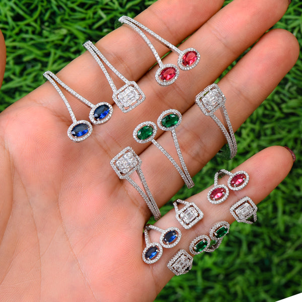 Luxury Flower Arabia Bangle Ring Sets Jewelry Sets For Women