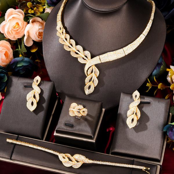 Luxury Trendy Flowers African Jewelry sets For Women