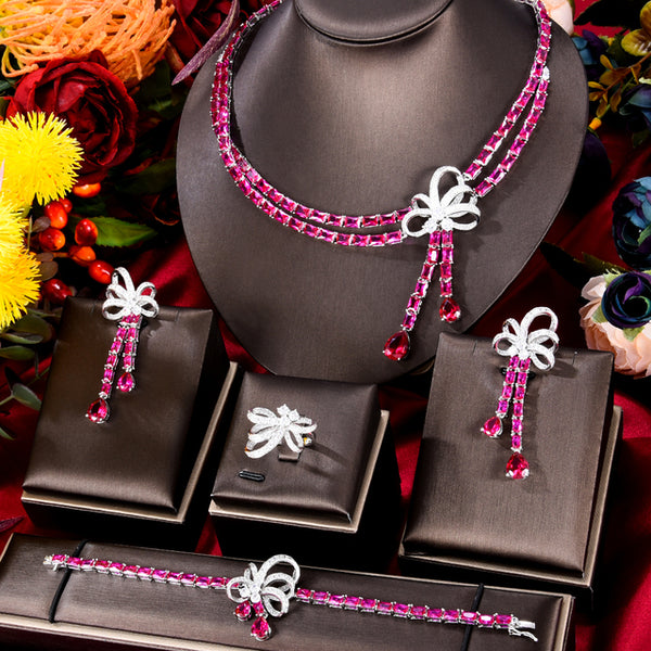 New Trendy Bowknots Indian Jewelry Sets For Women