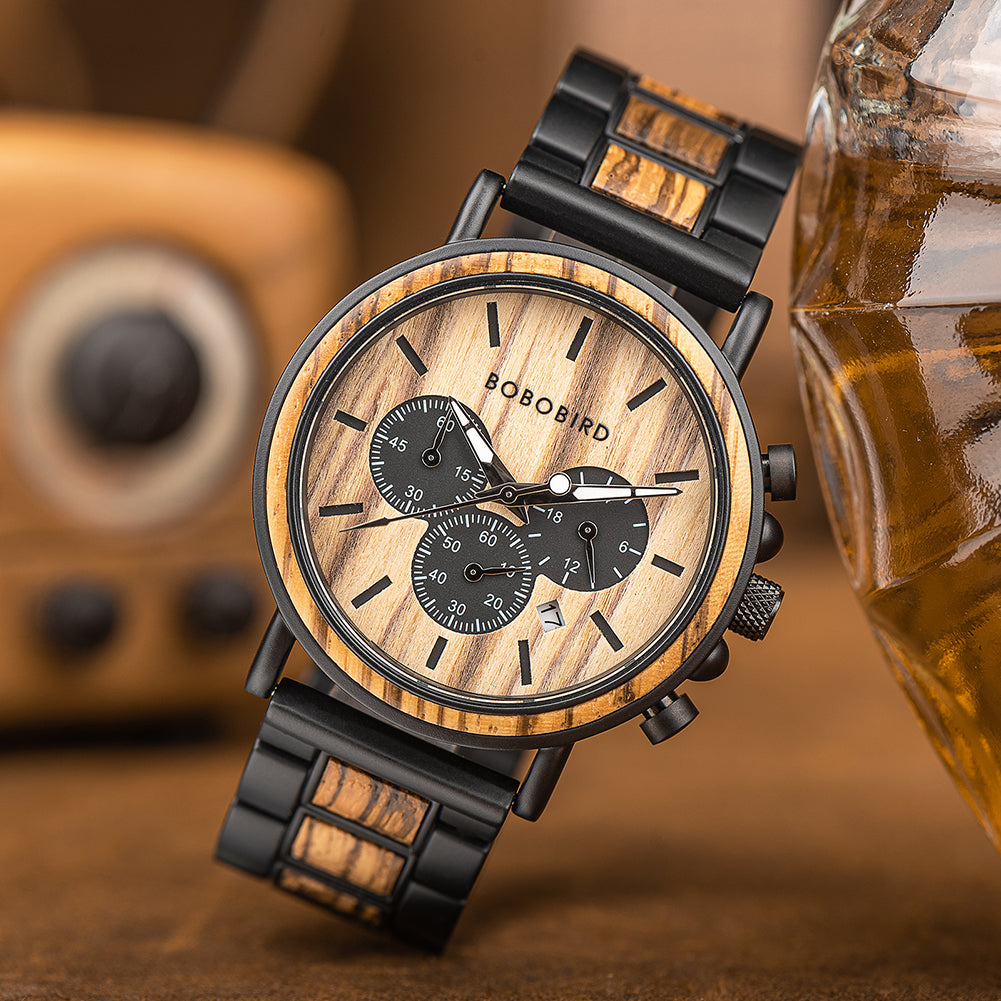 Quartz Watches Men Bamboo Wood Couple Wristwatches Gifts