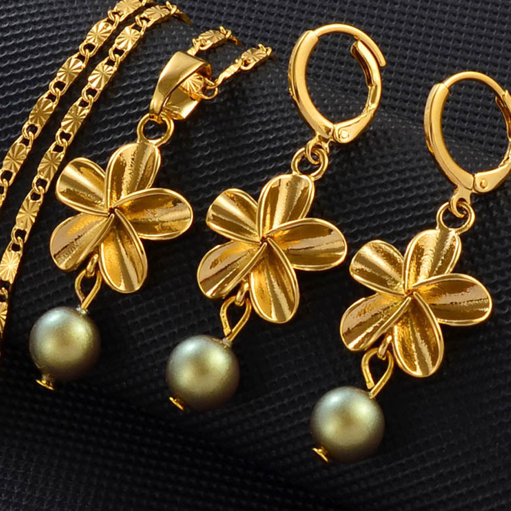 Hawaiian Flower Jewelry sets