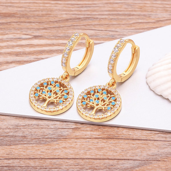 New Fashion Classic Tree of Life Drop Earrings For Women