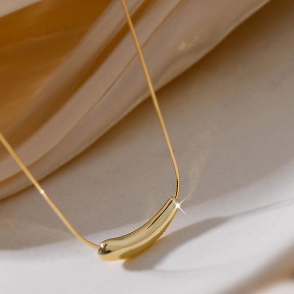 316L Stainless Steel Fine Water Drop Shape Pendant