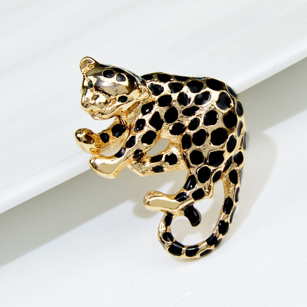 Enamel Leopard Brooches For Women And Men