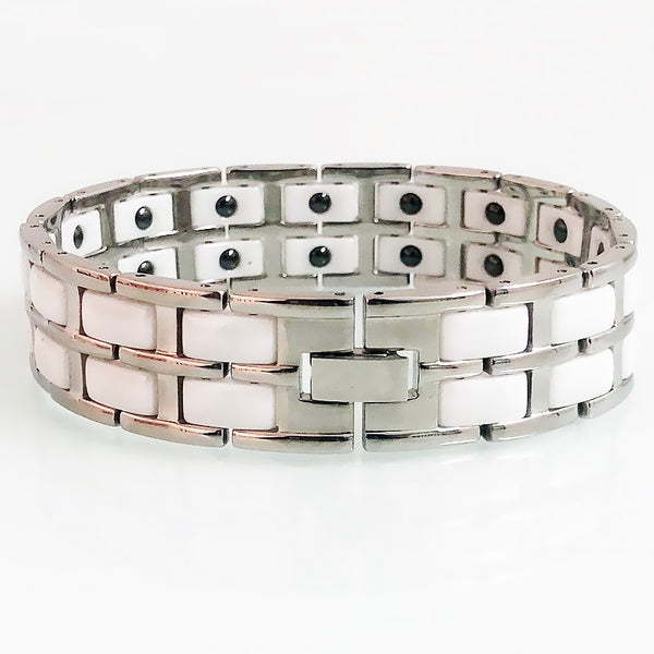 Pulsera de cerámica blanca para hombre