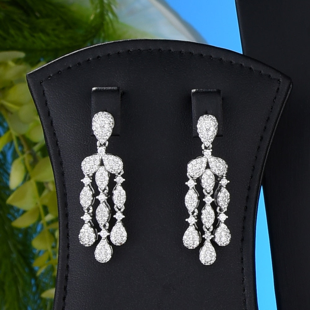 New Trendy 4PCS Full Micro CZ Luxury African Jewelry Set For Women