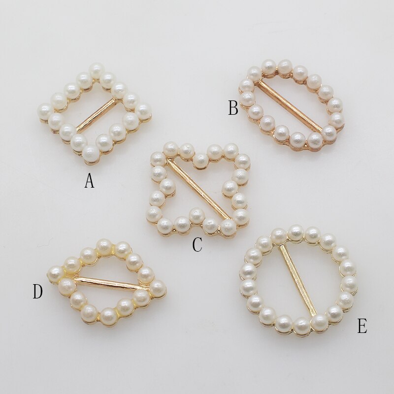 Metal Buckles Sale Price 10pcs/lot Mix Size Gold Buckles Metal for Shoes Ribbon Accessories